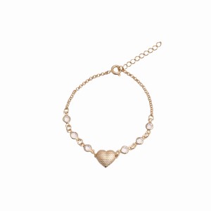Pulseira Coração Texturizado