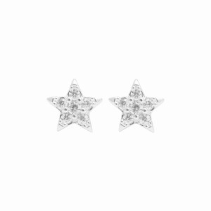 Brinco Estrelinha Cravejada