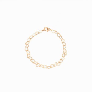 Pulseira Elos Corações Infantil