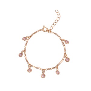 Pulseira Bolinhas Cravejadas