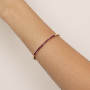 Bracelete Zircônias Quadradas