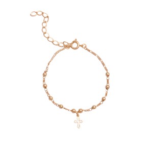 Pulseira Cruz com Bolinhas Infantil