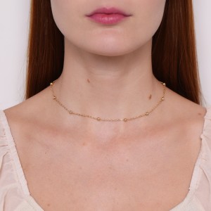 Colar com Detalhes em Bolinhas